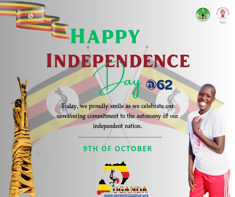 Happy Independence Day Uganda. 

#HappyIndependenceDay #Ugandaindependence