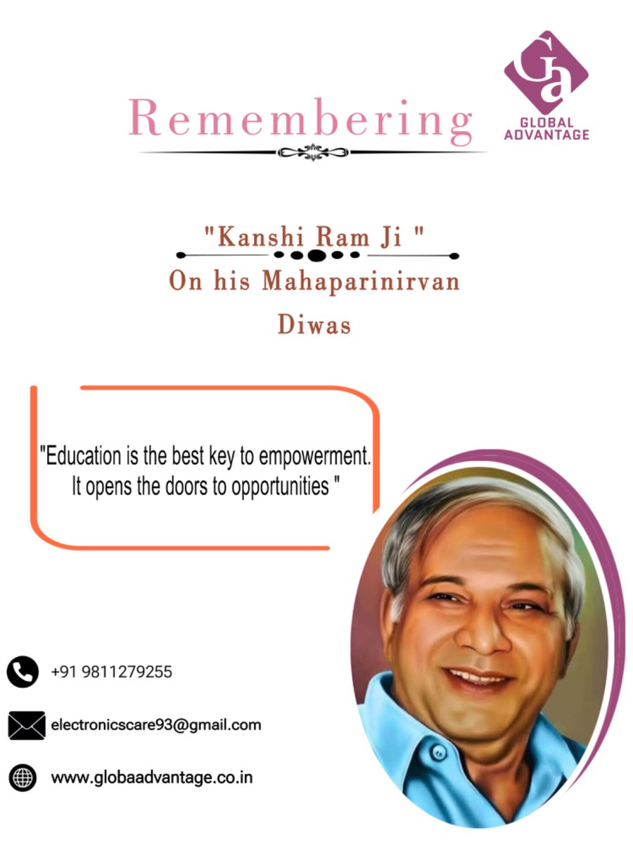 Globaladvantag0's tweet image. The oppressed will never achieve equality by depending on the oppressors.

Contact us for more info:
Call: + 9811279255
Email: electronicscare93@gmail.com
Website:  globaladvantage.co.in

 #cinemalighting #automation #digitalprojector #CinemaHall #kanshiramjiparinirwandiwas