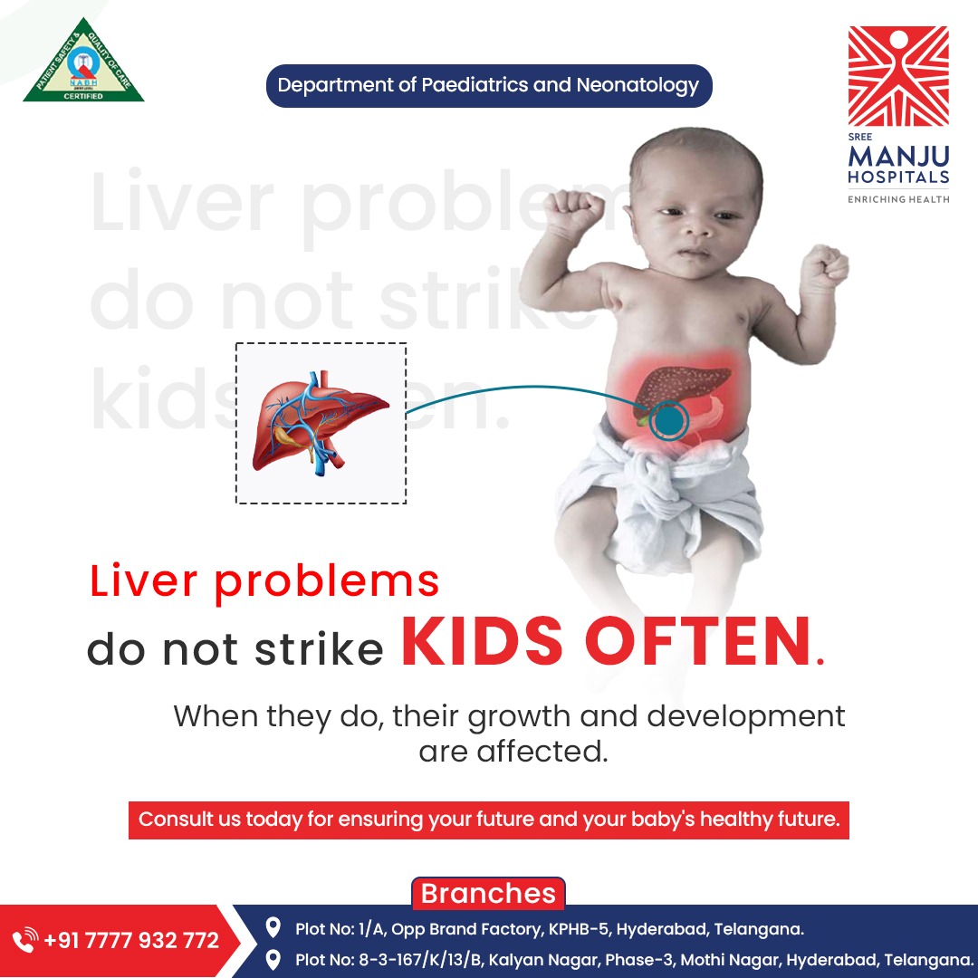 SreeManjuHosp's tweet image. Manage your child’s liver problems by acting immediately. As a parent, ensuring your child’s health during the growing-up years when they develop physically and mentally is your major priority. 

#pediatrics #liverproblems #GrowthDevelopment #pregnancy #newborn