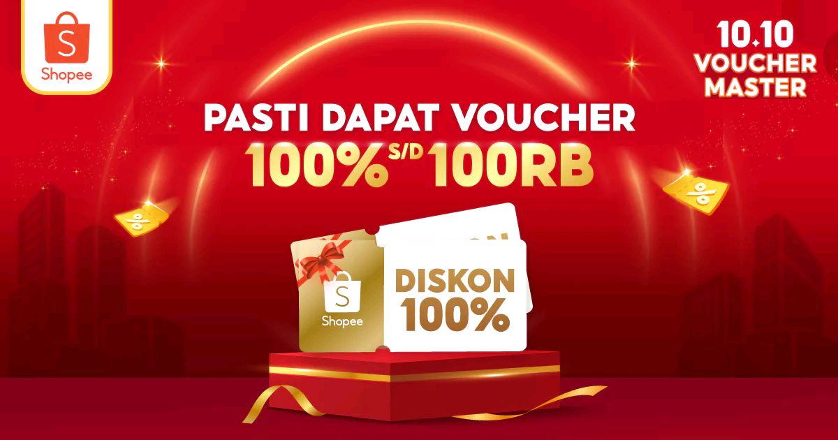 Ambil Voucher 100% s/d 100RB Sekarang!  shp.ee/kg4x8ehiyki