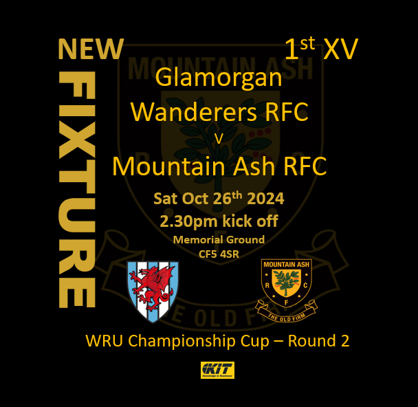rfc_mountain's tweet photo. The next round of the cup has been announced and we are away to the Wanderers.
This game will be played on Sat 26th October 🖤💛

#theoldfirm https://t.co/x3AGhNVt09