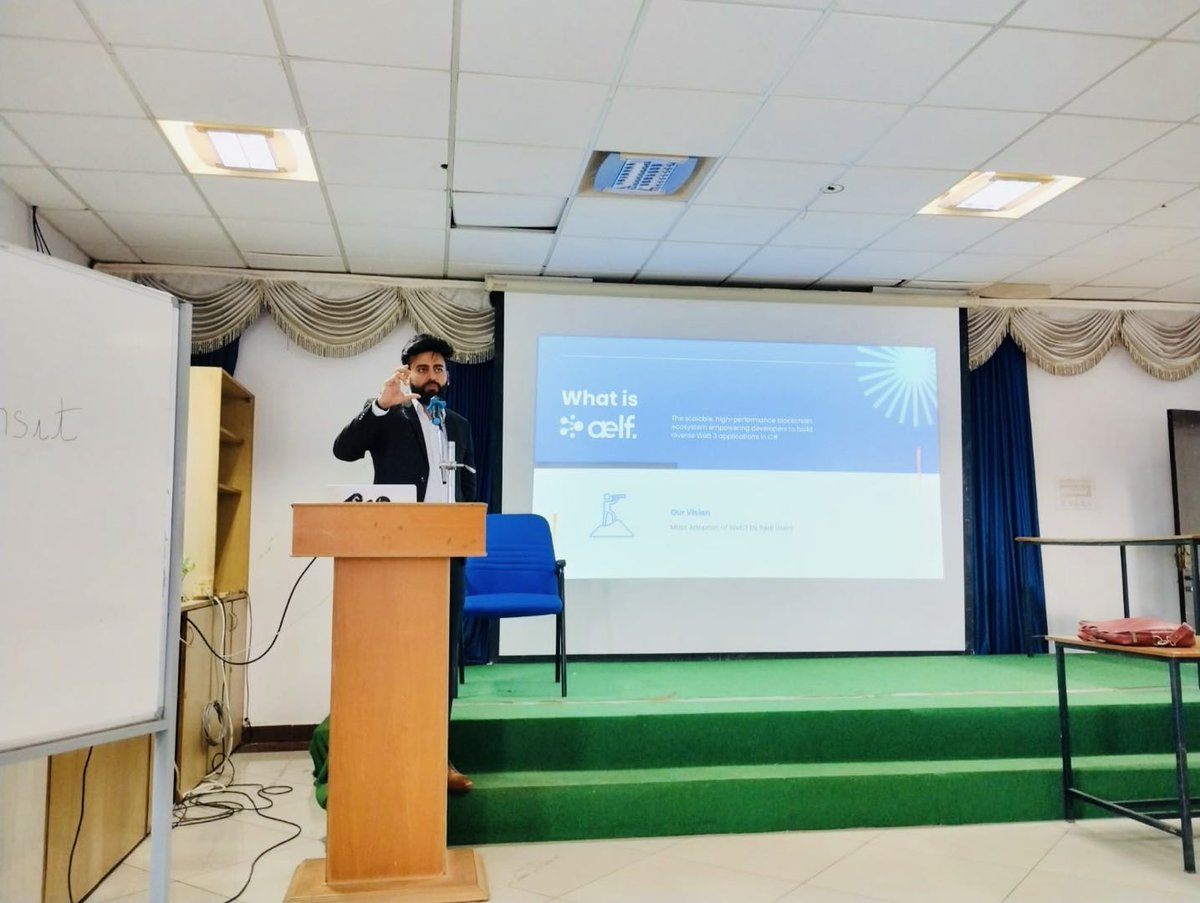 aelfblockchain's tweet image. For the latest stop of our aelfinity Developer Workshop Series, we were at RNS Institute of Technology in Bangalore, India!✈️

Mohit Vashistha, Research Lead at aelf, conducted a workshop for over 100 students from the institute, introducing to them the concepts of #blockchain…