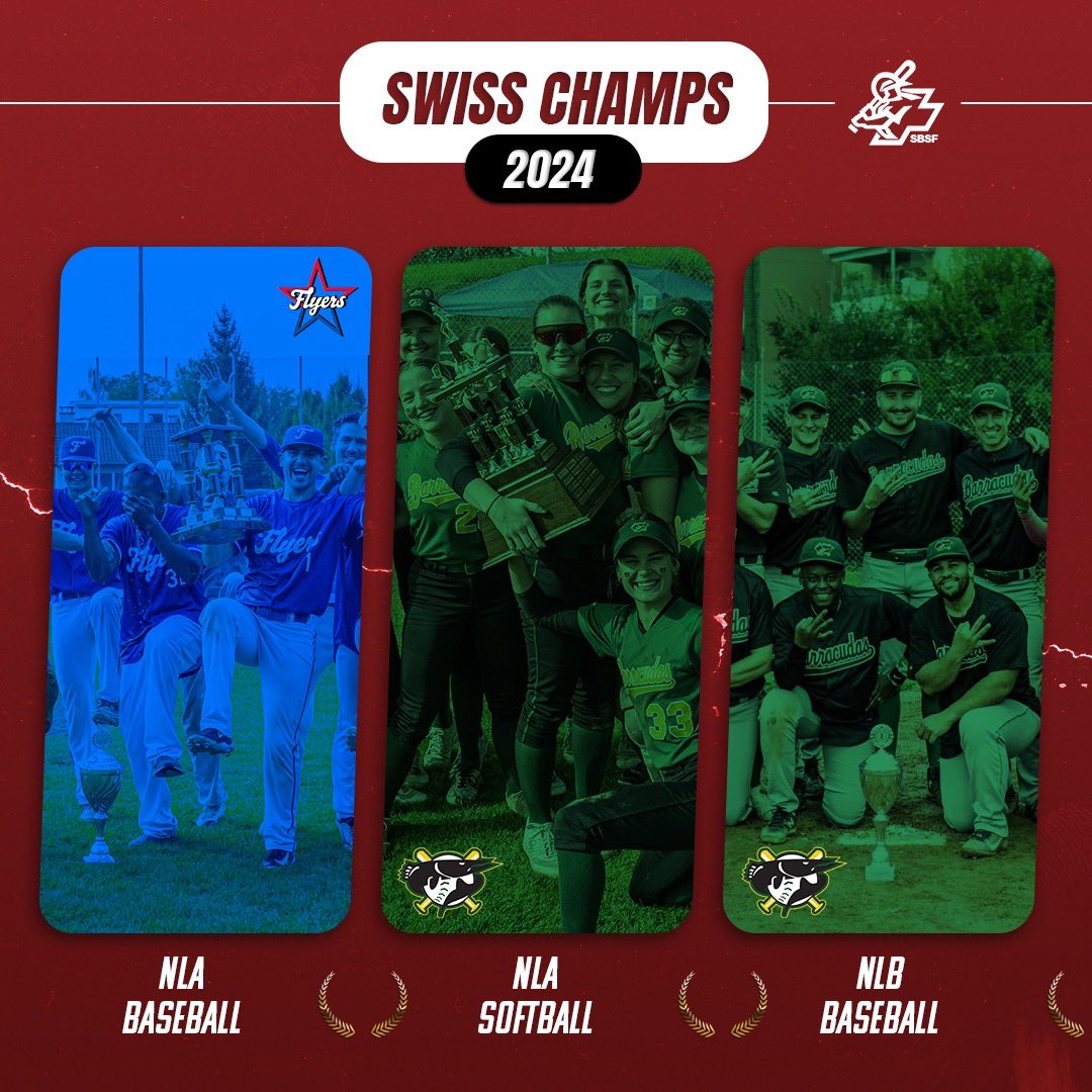 sbsf's tweet image. Swiss Champs - Class of 2024 🇨🇭🏆
#swisssoftball #swissbaseball
swiss-baseball.ch/news