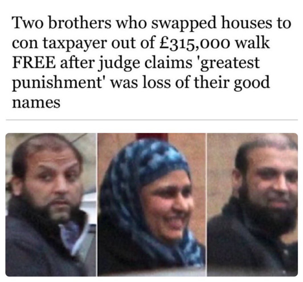 Suffragent_'s tweet image. Ripping windscreen wipers off a police van = 30 months in jail.

Vs.

Conning the taxpayer out of £315,000 = no jail.

UK = 🤡🌎