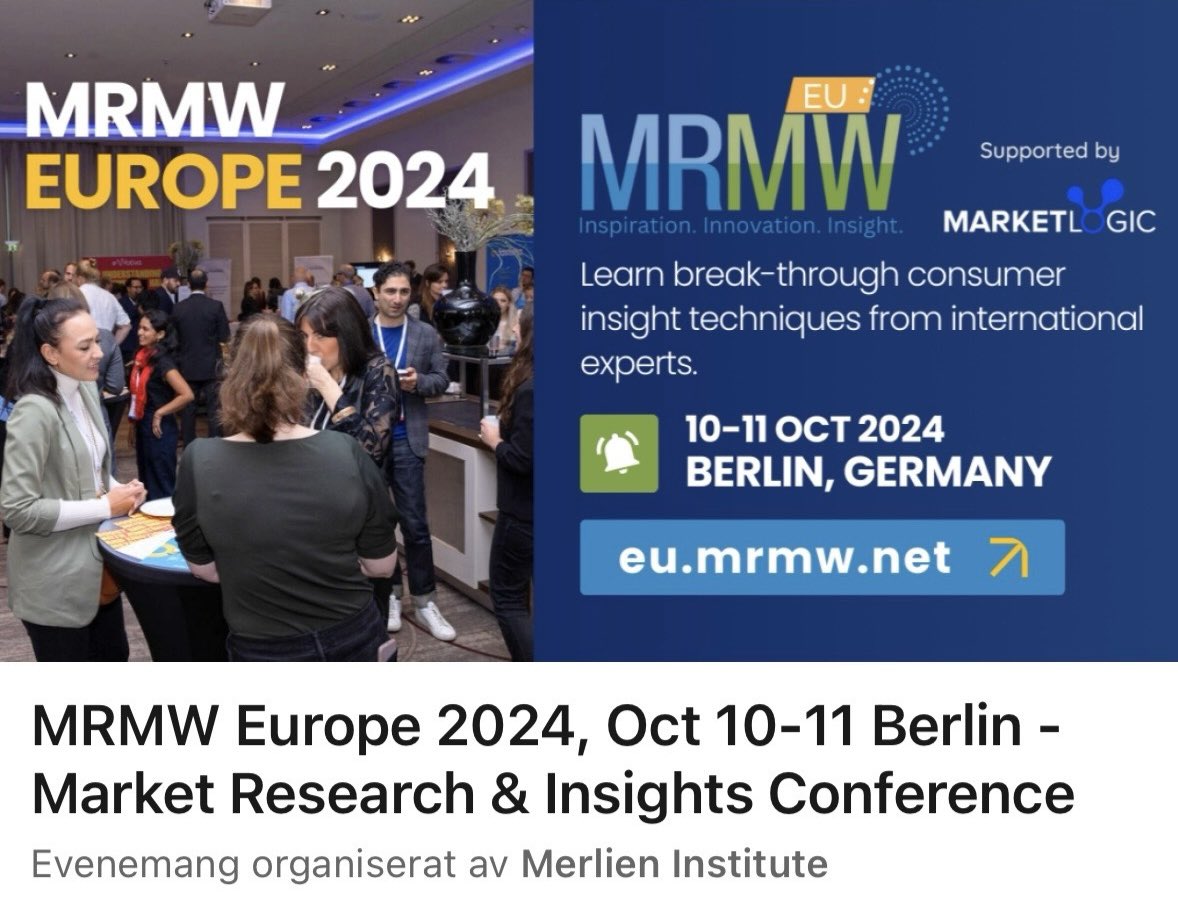 swe_moderators's tweet photo. We are on our way to MRMW Europe 2024, Berlin. Perhaps we meet you there? In any case wishing you a rewarding rest of the week! https://t.co/PuxGWRQuXW