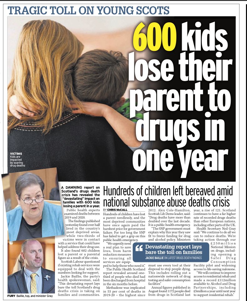The often untold tragic consequences of the SNP's failure to do anything to sort Scotland's drug death epidemic.