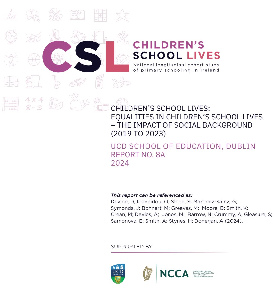 🚨 Today, we launch Report 8a from #CSLstudy, ‘Equalities in Children’s School Lives (2019-2023): the Impact of Social Background.’

🔗 Download the report from our website at: cslstudy.wpenginepowered.com/wp-content/upl…

🧵 Read about some of the key findings from the report below –

⬇️ 1/16