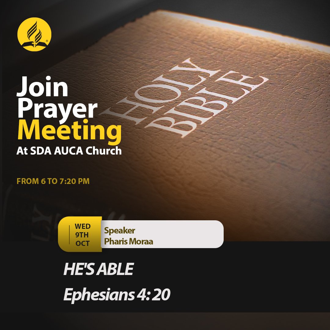 Don't miss today's Worship.