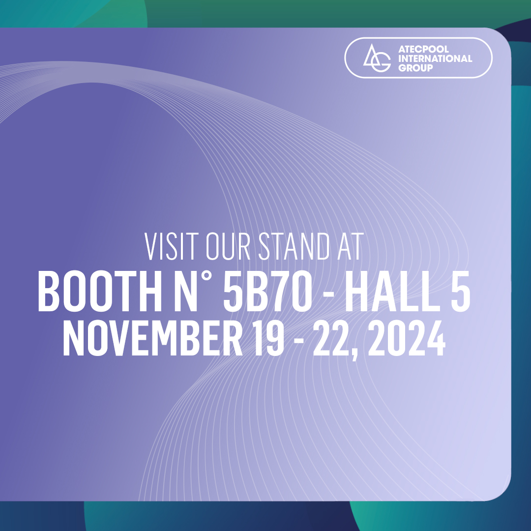 Atecpool_'s tweet image. Ready to explore the future of pool and wellness solutions? We’re gearing up to meet you from November 19-22, 2024, at Booth N° 5B70 in Hall 5 for groundbreaking innovations and expert insights. 
#picsineglobal #lyon #atecpool #poolequipments #wetex #PiscineGlobal2024