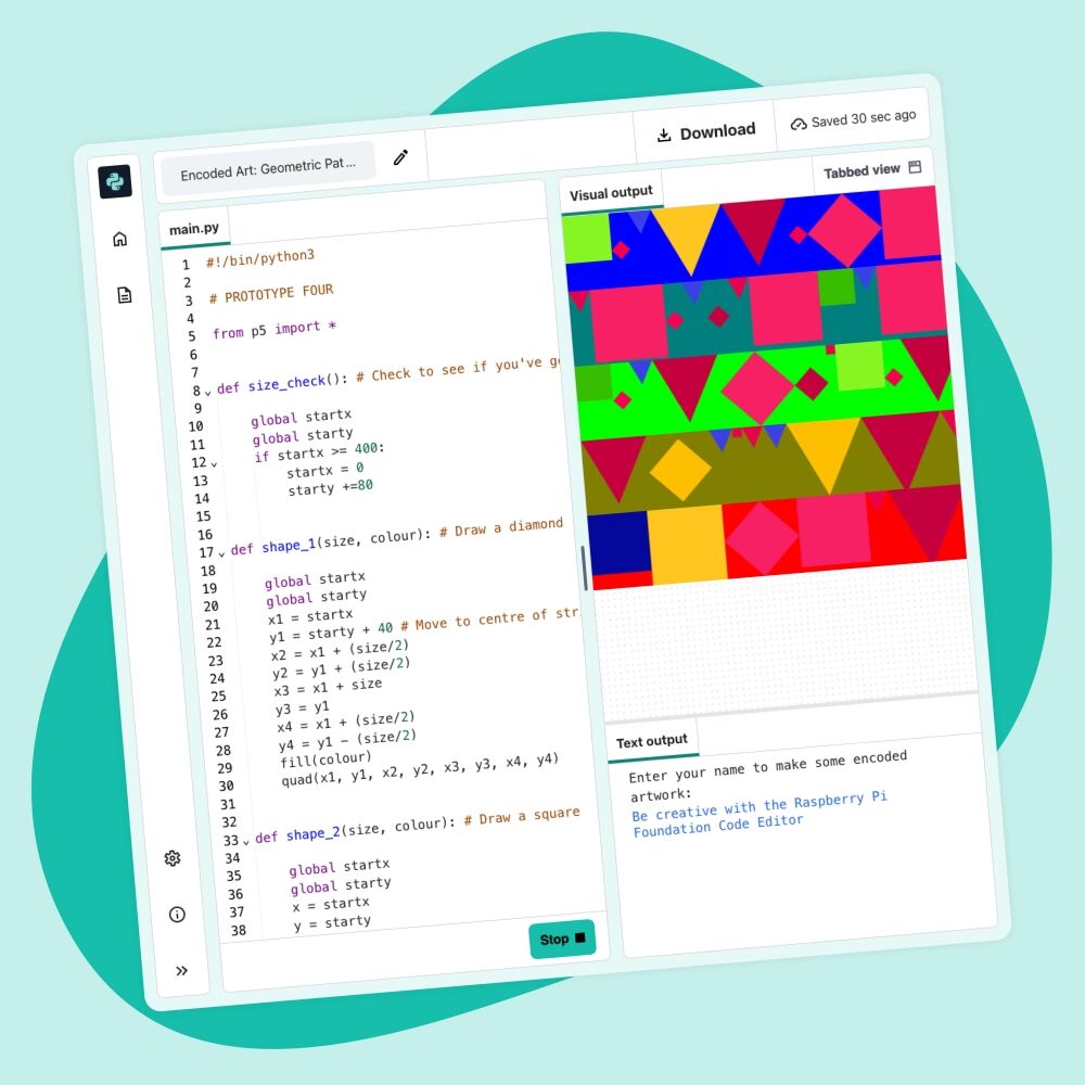 TeachSecondary's tweet image. Created with input from educators, @RaspberryPi_org’s Code Editor is an online tool designed specifically for young people aged 9 and up to learn text-based programming. Register for a free school account: rpf.io/code-editor-te…

#ad #sponsored #RPFEditor
