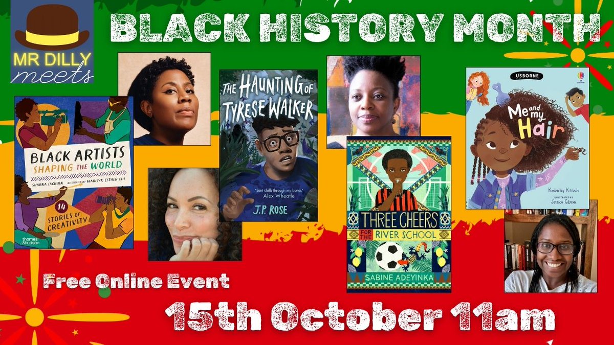Usborne's tweet photo. Don't miss the wonderful @kim_kinloch talk all about #MeandMyHair at the @mrdillypresents Black History Month special event! ๐ค
Get tickets: https://t.co/CMvSLybnbg
#UsborneBooks #Black HistoryMonth #MrDilly https://t.co/5xPwxTnq5u
