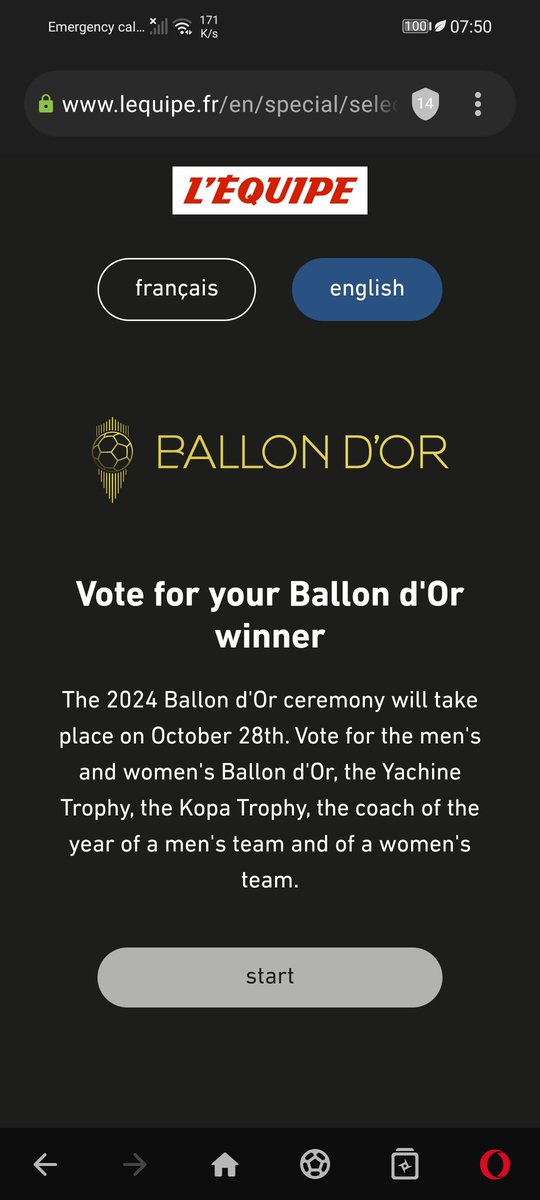 codename_tmp3's tweet image. I was casting a vote for a the BAllondors. As a dev, I got suspicious as to why there is no sign up butI want to the site multiple times and it still remembers the vote I casted. That gave hope that it is considered. Shout out to the devs of this website.
#BallonDor
#yachine