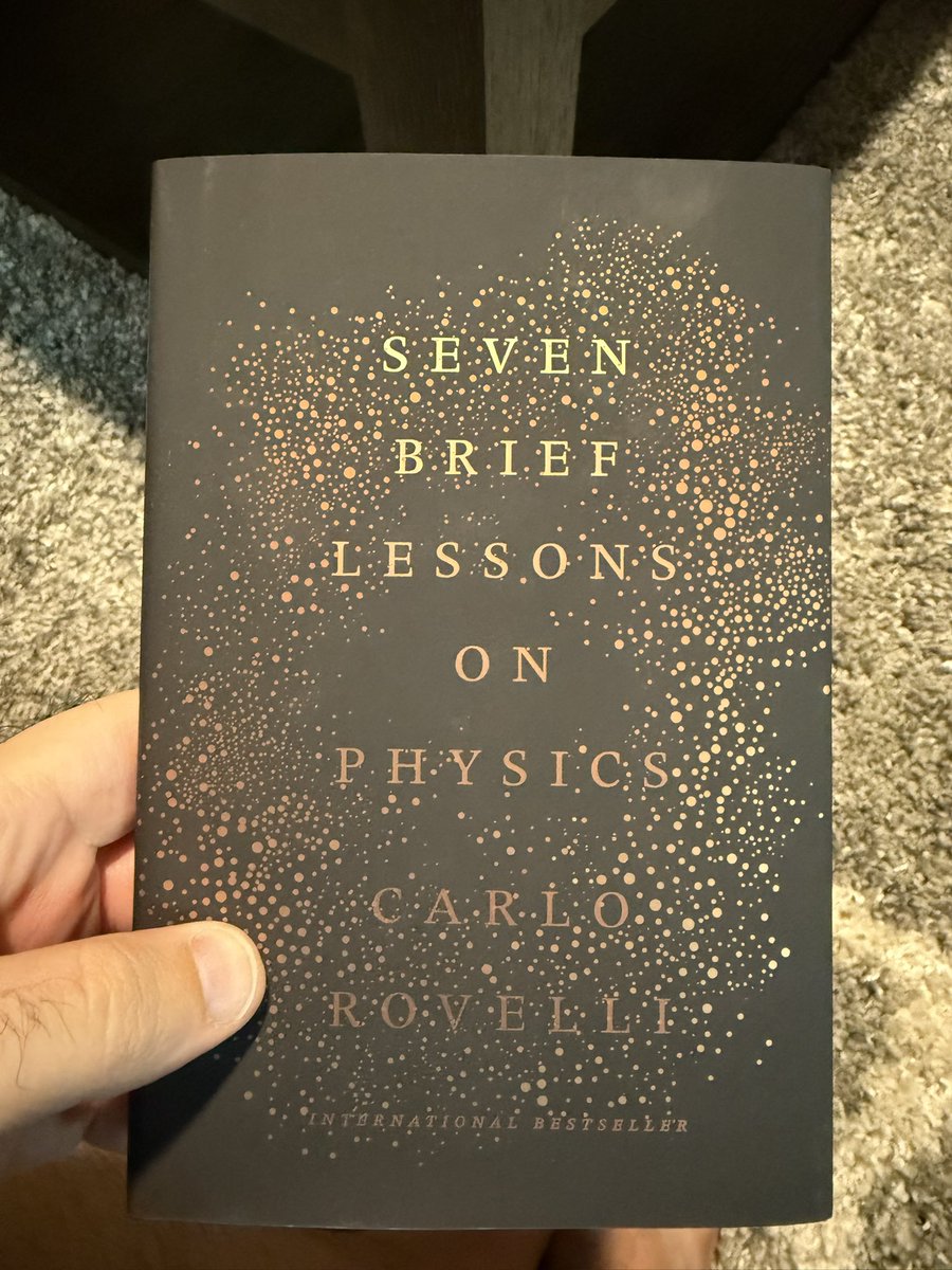 Another winner from <a href="/CapitalBooksOnK/">CapitalBooksOnK</a>! Excellent read on the basics of modern physics and a love letter to the joy of discovery. Bravo <a href="/carlorovelli/">carlo rovelli</a>
