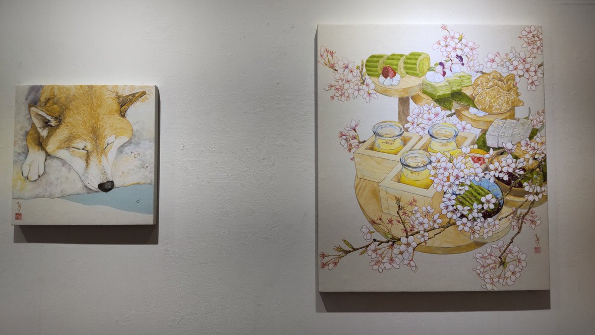 momo__ranger's tweet photo. #東日本橋 #馬喰横山 #馬喰町
#INTERART7 #Gallery_TK2 さま
#藤村栞 さま個展
「 #ひだまり 」展
おうかがいしました。
岩絵の具のキラキラ感現作品観に来てください。 https://t.co/rCcSVAwCwy