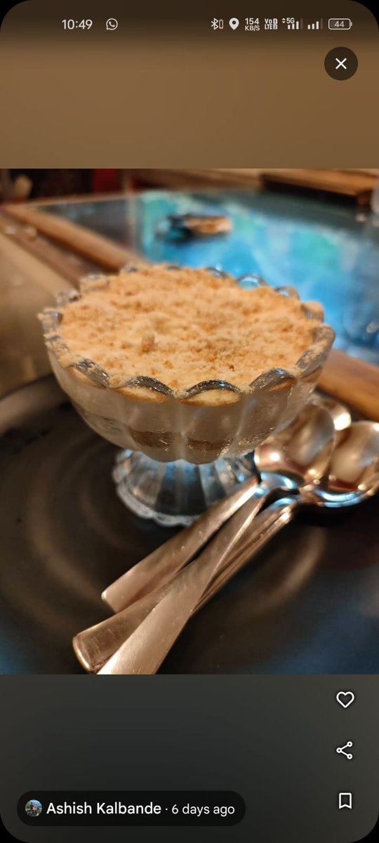 MukundMahima's tweet photo. This Goa trip made me realise that 
I'm a dessert girl 
And now on 
I will accept apologies with serradura

Goan dessert: Serradura 
Picture 1: konkani canteen, Panjim 
Picture 2 : Viva Panjim 
Picture 3 : Ritz Panjim https://t.co/dv8LUATUts