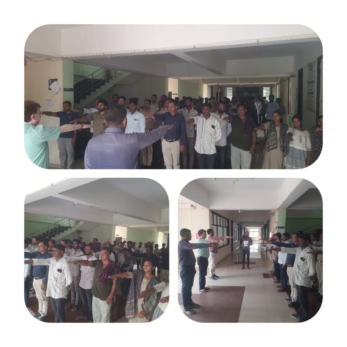 "વિકાસ સપ્તાહ-૨૦૨૪" ની ઉજવણીના ભાગરૂપે પ્રાંત કચેરી, મહુવા તથા મામલતદાર કચેરી-મહુવા તથા જેસર, તાલુકા પંચાયત કચેરી-મહુવા તથા જેસર તેમજ મહુવા નગરપાલિકા ખાતે "ભારત વિકાસ પ્રતિજ્ઞા" ગ્રહણ કરવામાં આવી.