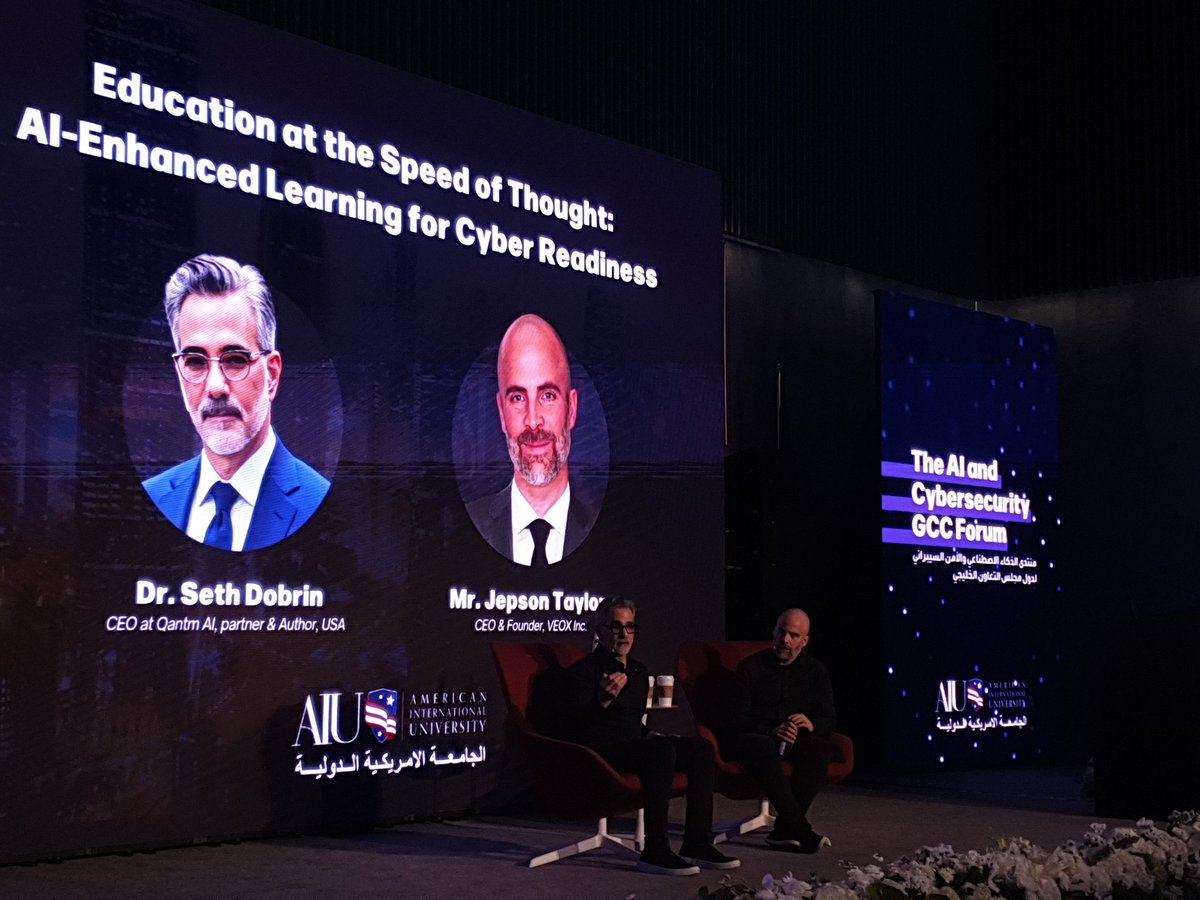 The AI and Cybersecurity GCC Forum at AIU ..
Insightful discussion with Taylor and Dr. Dorbin