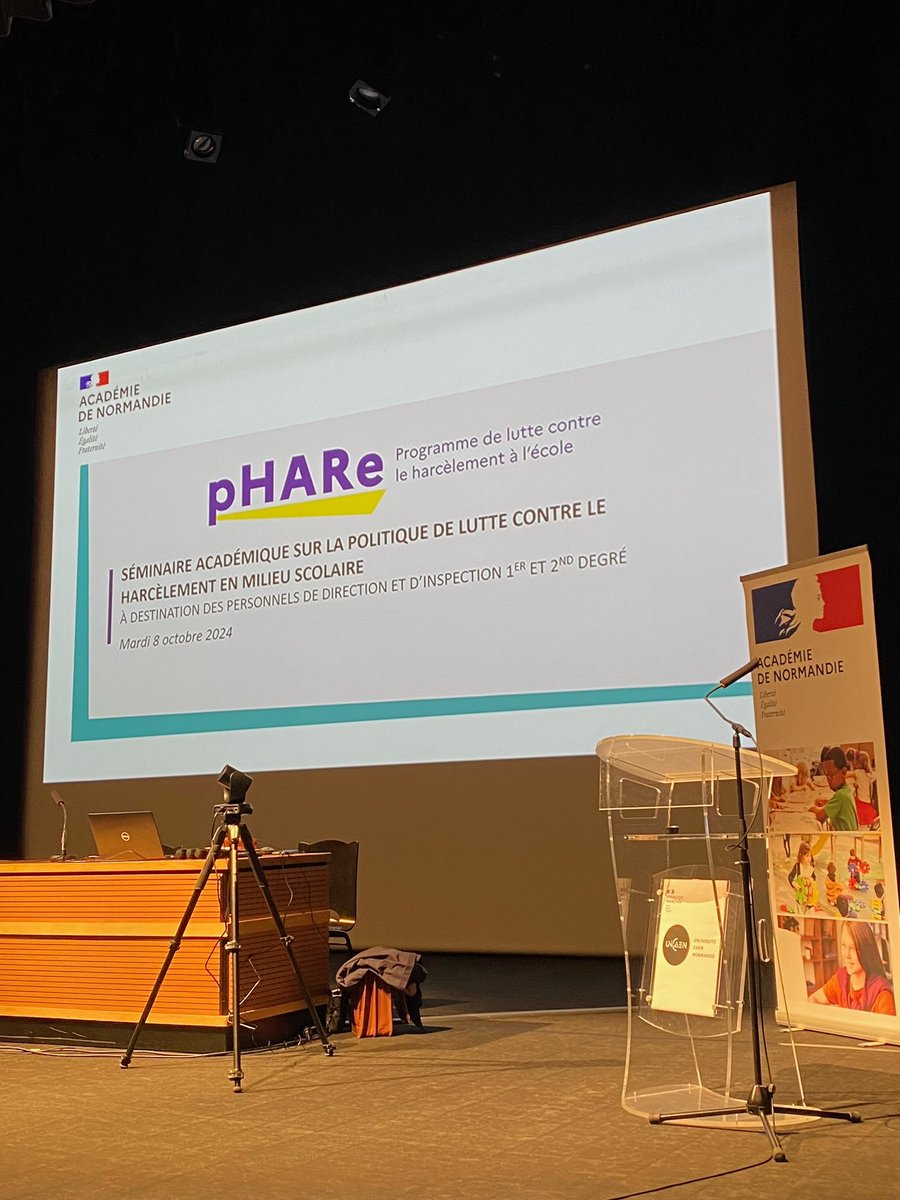 Séminaire sur le harcèlement auprès des cadres de l’<a href="/ac_normandie/">Académie de Normandie</a> : des interventions riches et concrètes pour mieux accompagner les personnels de direction et inspecteurs dans la prévention et la gestion de ces situations. Merci à tous ! #pHARe