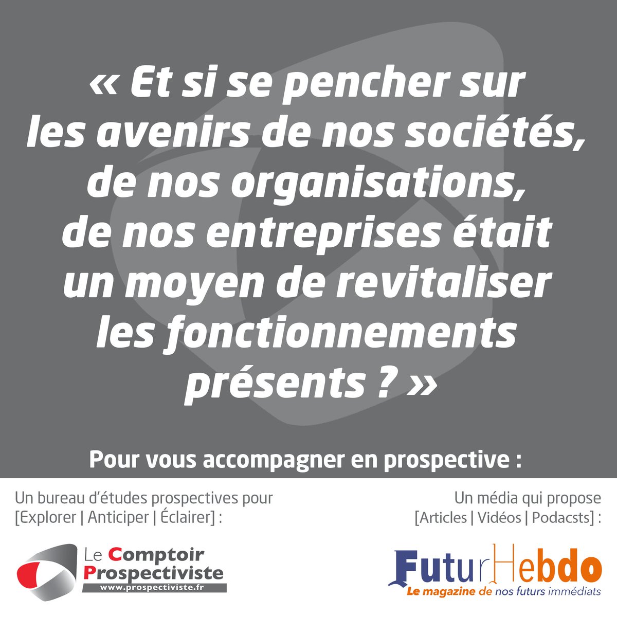 Le Comptoir Prospectiviste (@prospectiviste) on Twitter photo S๐ฒ ๐ฝ๐ฒ๐ป๐ฐ๐ต๐ฒ๐ฟ ๐๐๐ฟ ๐น๐ฒ๐ ๐ฎ๐๐ฒ๐ป๐ถ๐ฟ๐ ๐ฑ๐ฒ ๐ป๐ผ๐ ๐๐ผ๐ฐ๐ถ๐ฒฬ๐๐ฒฬ๐, ๐ผ๐ฟ๐ด๐ฎ๐ป๐ถ๐๐ฎ๐๐ถ๐ผ๐ป๐, ๐ฒ๐ป๐๐ฟ๐ฒ๐ฝ๐ฟ๐ถ๐๐ฒ๐ : ๐๐ป ๐บ๐ผ๐๐ฒ๐ป ๐ฑ๐ฒ ๐ฟ๐ฒ๐๐ถ๐๐ฎ๐น๐ถ๐๐ฒ๐ฟ ๐น๐ฒ๐ ๐ณ๐ผ๐ป๐ฐ๐๐ถ๐ผ๐ป๐ป๐ฒ๐บ๐ฒ๐ป๐๐ ๐ฝ๐ฟ๐ฒฬ๐๐ฒ๐ป๐๐ ?
Rdv sur prospectiviste.fr S๐ฒ ๐ฝ๐ฒ๐ป๐ฐ๐ต๐ฒ๐ฟ ๐๐๐ฟ ๐น๐ฒ๐ ๐ฎ๐๐ฒ๐ป๐ถ๐ฟ๐ ๐ฑ๐ฒ ๐ป๐ผ๐ ๐๐ผ๐ฐ๐ถ๐ฒฬ๐๐ฒฬ๐, ๐ผ๐ฟ๐ด๐ฎ๐ป๐ถ๐๐ฎ๐๐ถ๐ผ๐ป๐, ๐ฒ๐ป๐๐ฟ๐ฒ๐ฝ๐ฟ๐ถ๐๐ฒ๐ : ๐๐ป ๐บ๐ผ๐๐ฒ๐ป ๐ฑ๐ฒ ๐ฟ๐ฒ๐๐ถ๐๐ฎ๐น๐ถ๐๐ฒ๐ฟ ๐น๐ฒ๐ ๐ณ๐ผ๐ป๐ฐ๐๐ถ๐ผ๐ป๐ป๐ฒ๐บ๐ฒ๐ป๐๐ ๐ฝ๐ฟ๐ฒฬ๐๐ฒ๐ป๐๐ ?
Rdv sur prospectiviste.fr