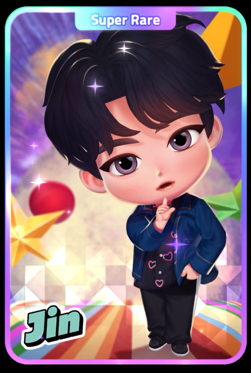 Pnapaj's tweet photo. Very cute Jin‘s Card. Love thissss!!!! #BTSCookingOnTinyTANRestaurant, #BTSCookingOn #โฟโต้การ์ด #TinyTAN https://t.co/d40C83pICB