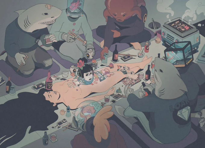 Allow me to reintroduce myself- Hello #PortfolioDay artist DirtyRobot here, artist/illustrator/comic artist…