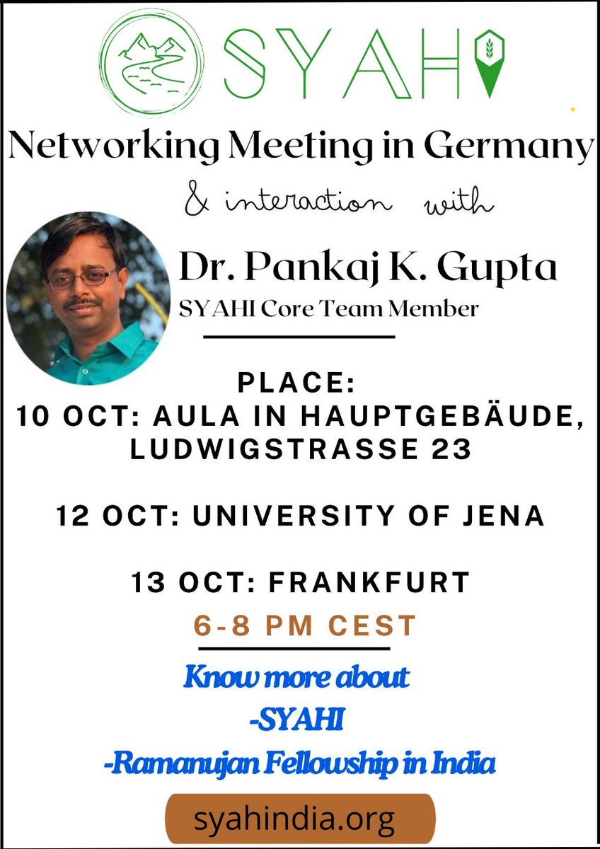 syahindia's tweet image. Networking Opportunity with Dr. Pankaj Kumar Gupta !!!