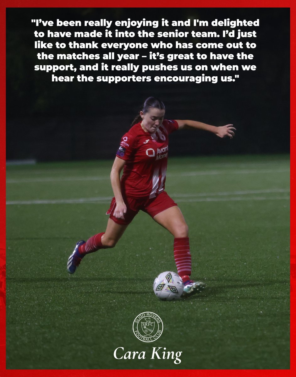 SligoRvsWomen's tweet photo. "I'm delighted to have made it into the senior team" 🎙️

Read what Cara King has to say about her rise from the academy and our brilliant supporters

#Bitored | #Since1928 https://t.co/Cy3s0aIcFz