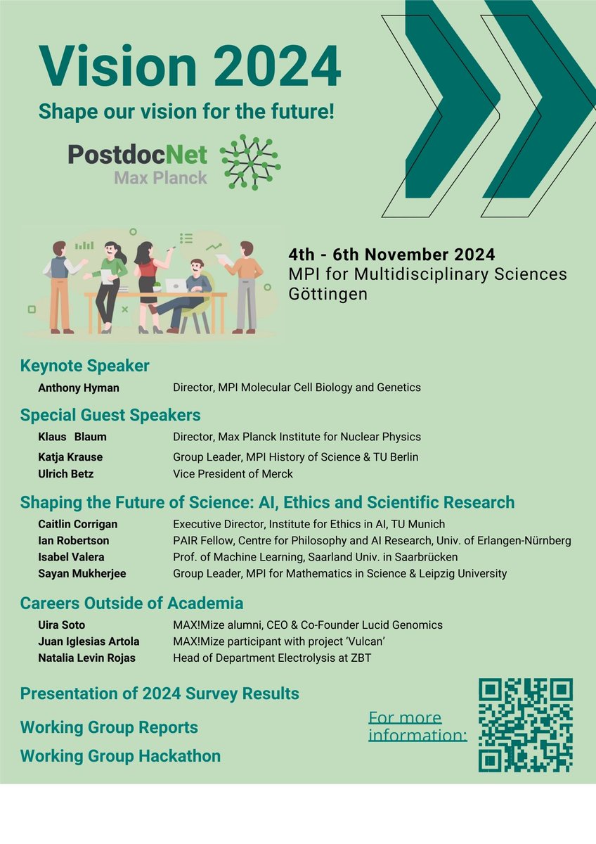 MPGpostdocnet's tweet image. Deadline alert for all Postdocs in the #MaxPlanckSociety - you have until Friday to register for in-person attendance for our 2024 General Meeting!
