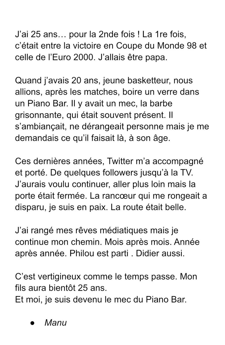 Hier encore, j’avais 20 ans …