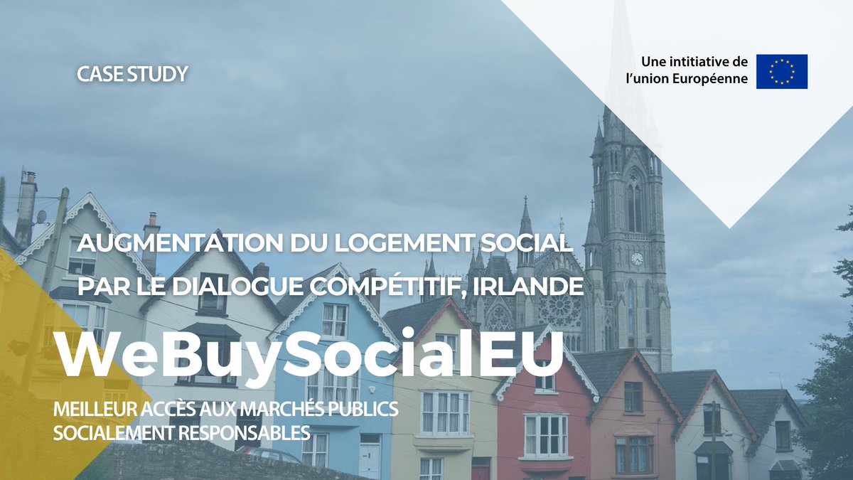 La ville de Cork 🇮🇪 a montré comment les #marchespublics peuvent accroitre les logements sociaux grâce au dialogue compétitif, stimulant l'innovation et élargissant les options d'emplacement et de conception.

📖 Plus d'infos p.75 : shorturl.at/TmvnN

#WeBuySocialEU #SASER