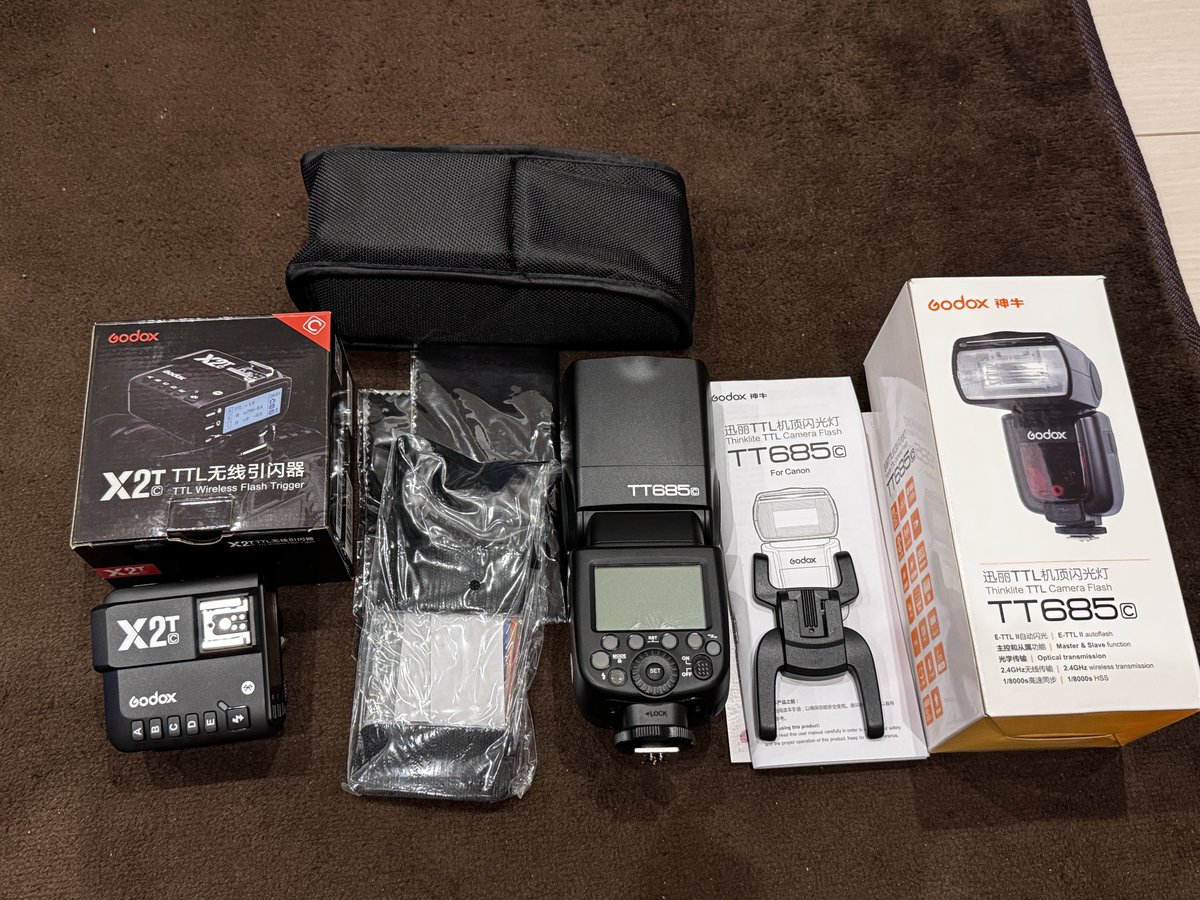 kz_6611's tweet photo. Godoxセットもあります
欲しい方ぜひ
#売ります #Godox #X2T #TT685 https://t.co/WoPshWQHcL