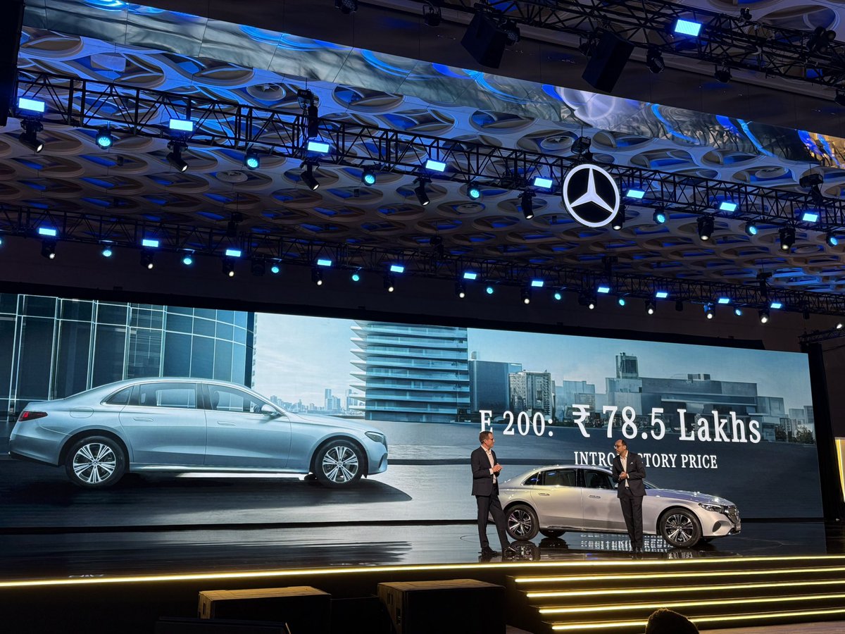 TheANI_Official's tweet image. All new V214 Mercedes-Benz E-Class launched in India at ₹78.5 lakh ex-showroom.

E200: ₹78.5 lakh
E220d: ₹81.5 lakh
E450: ₹92.5 lakh

#MercedesBenz #EClass #TheNewEClass