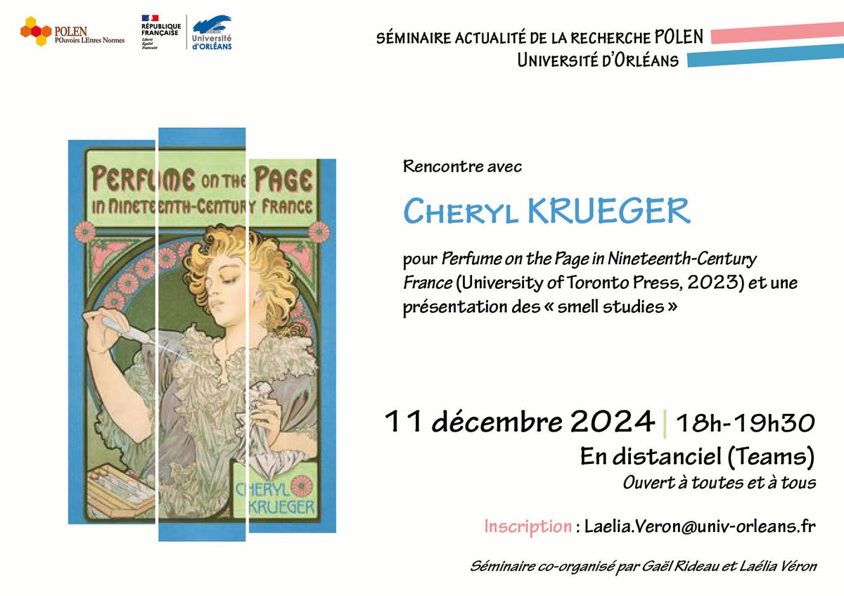 Laélia Véron (@laelia_ve) on Twitter photo Séminaire d'actualité de la recherche, en ligne, ouvert à toutes et à tous! Avec mon collègue Gaël Rideau à l'<a href="/Univ_Orleans/">Université d'Orléans</a> dans le cadre du <a href="/LaboratoirePOL1/">Laboratoire POLEN</a> nous organisons, une fois par mois, une rencontre autour d'un essai récent.Programme et infos ici univ-orleans.fr/fr/polen/la-re… Séminaire d'actualité de la recherche, en ligne, ouvert à toutes et à tous! Avec mon collègue Gaël Rideau à l'<a href="/Univ_Orleans/">Université d'Orléans</a> dans le cadre du <a href="/LaboratoirePOL1/">Laboratoire POLEN</a> nous organisons, une fois par mois, une rencontre autour d'un essai récent.Programme et infos ici univ-orleans.fr/fr/polen/la-re…