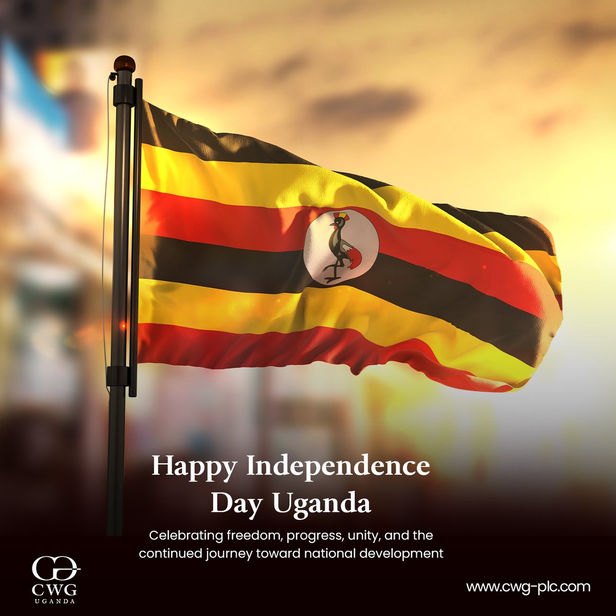 cwguganda's tweet photo. Today, we celebrate the freedom to TECH Uganda, all the way.

Today, we honour the unstoppable, unshakable, and undeniable UG spirit that continues to push us forward.

#AllTheWay
#CWGUganda #IndependenceDay
#HappyIndependenceDay #UgandaAt62 https://t.co/NQ5FEaDhB1