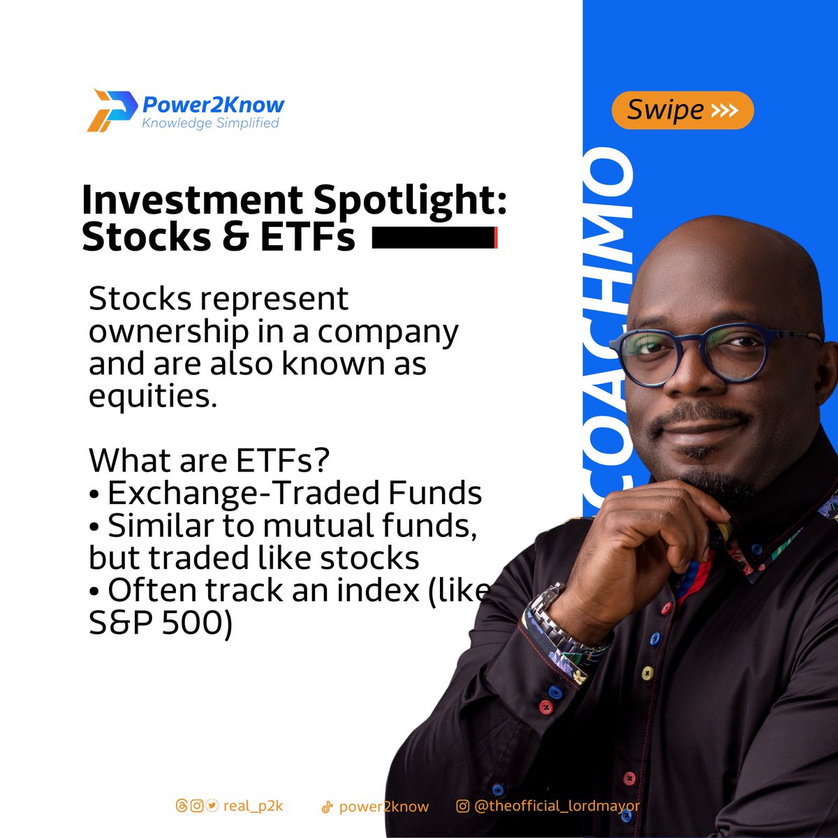 power2know_'s tweet photo. Investment is KEY and important in building wealth.
#investment #stock #wealthbuilding #power2know #coachmo https://t.co/fSyW1S1G7N
