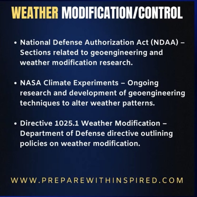 History of weather manipulation in US