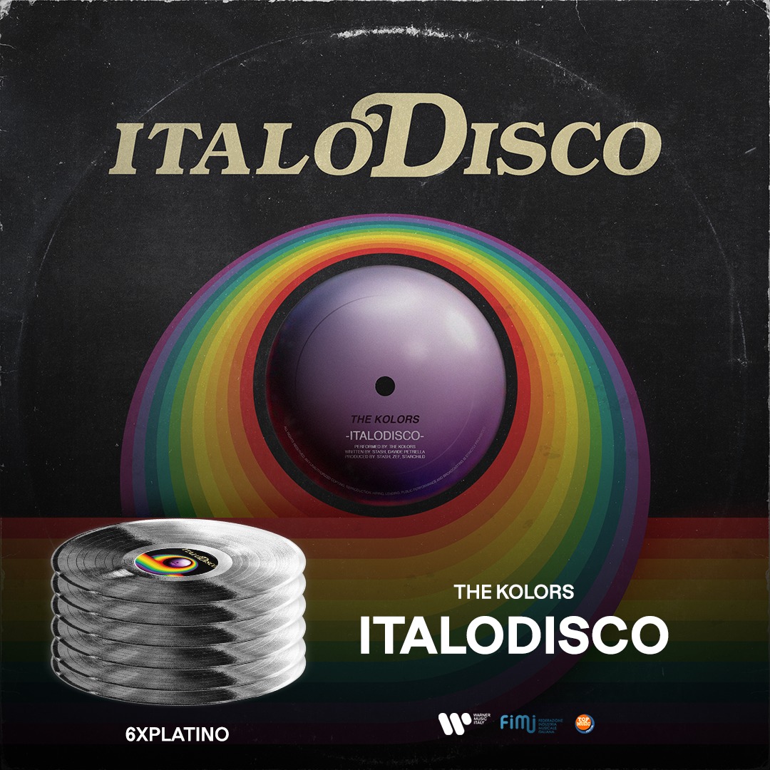 It’s #FimiAwards Time⚡ 

"Italodisco" dei The Kolors raggiunge il 6° DISCO DI PLATINO💿💿💿💿💿💿

Congratulazioni
<a href="/FIMI_IT/">FIMI</a>👏🏼