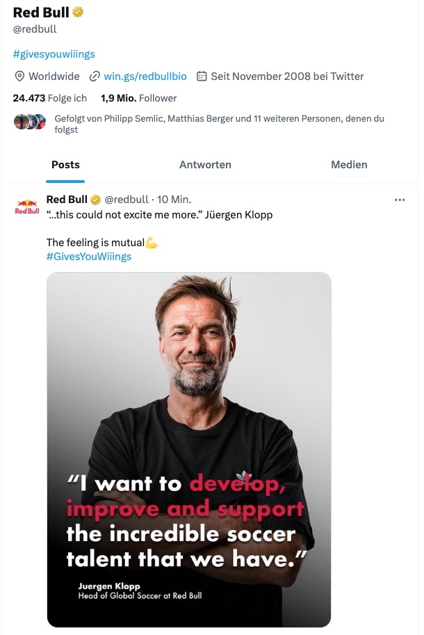 #Lächerlich, #unverständlich, #unglaubwürdig.

"Was interessiert mich mein Geschwätz von gestern..."

Gerade noch über die besten Clubs der Welt gesprochen <a href="/1FSVMainz05/">1. FSV Mainz 05</a> <a href="/BVB/">Borussia Dortmund</a> <a href="/LFC/">Liverpool FC</a> und jetzt das... 

<a href="/redbull/">Red Bull</a>, JüErgen #omg