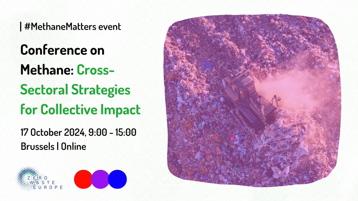 Hybrid #conference on #methane next week!

On 17 Oct, #MethaneMatters is organising a high-level event on methane, looking at strategies for reducing emissions across Europe’s #waste, #agriculture, &amp; #energy sectors 🗑️🐄⚡

Join us in Brussels &amp; online 👉 zurl.co/GJd4