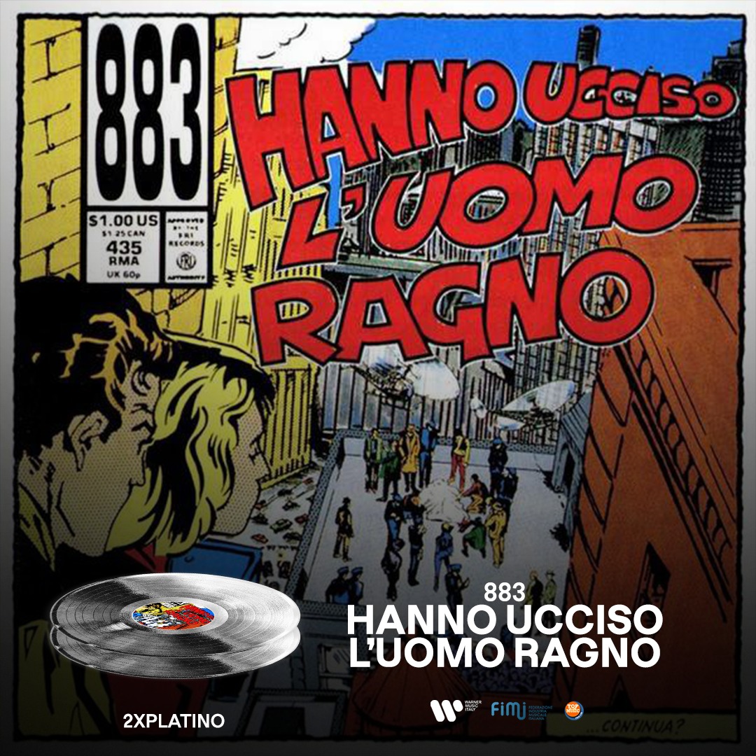 It’s #FimiAwards Time⚡

"Hanno ucciso l'Uomo Ragno" degli 883 raggiunge il 2° DISCO DI PLATINO💿💿

Congratulazioni
<a href="/FIMI_IT/">FIMI</a>👏🏼