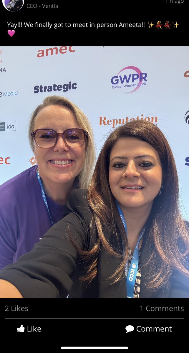 So lovely to have met you in person! 

Ventla App rocks ⭐️ 
#ICCOGlobalSummit Istanbul