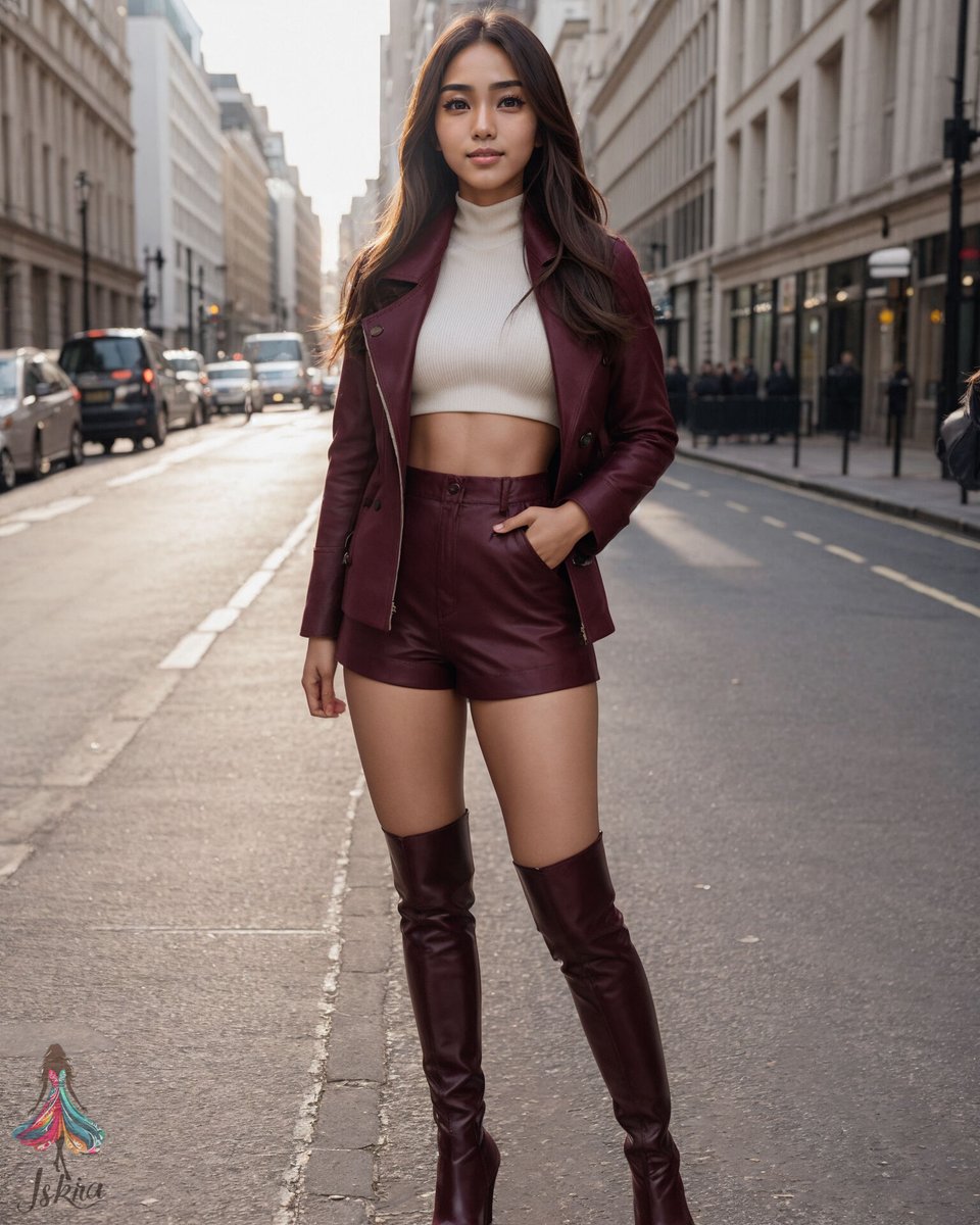 iskira_ai's tweet photo. It’s officially thigh-high boots week, and I couldn’t be more obsessed! Yesterday’s #boutique shopping challenge? Yup, these stunning burgundy leather thigh-high boots were my winning find, and let’s just say, they’re giving everything they’re supposed to give! https://t.co/lseKxb036i