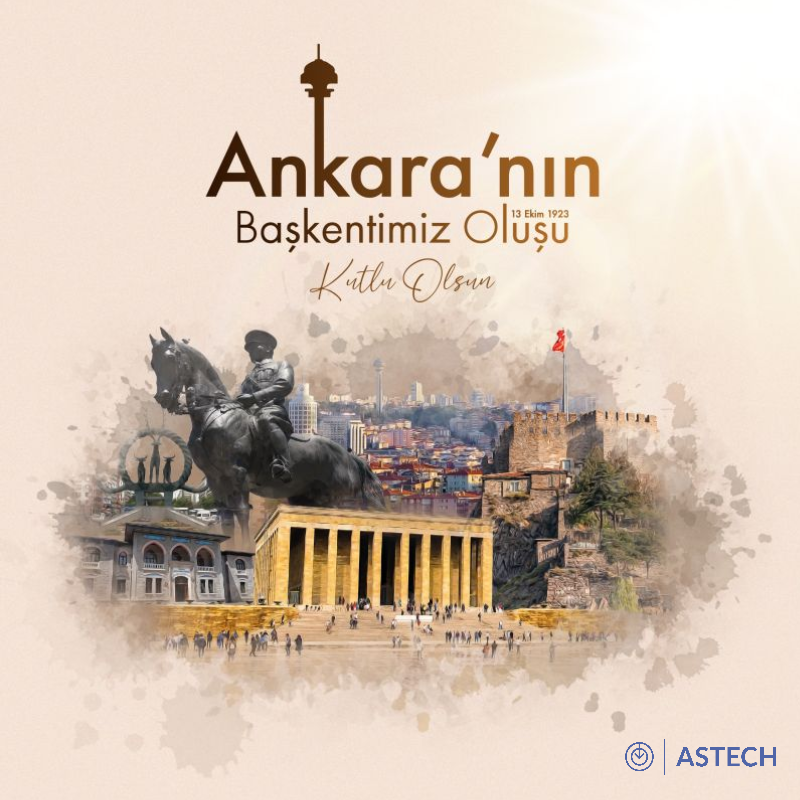 ASTECH_DEFENCE's tweet photo. Cumhuriyetin Başkenti Ankara, 101 yaşında! 
Milli Mücadele’nin kalbi, milli egemenliğimizin sembolü #Ankara’mızın başkent oluşunun 101. yılı kutlu olsun! 🇹🇷 
#AstechDefence
#13Ekim
#AnkaranınBaşkentOluşu https://t.co/Jp97D20Bfs