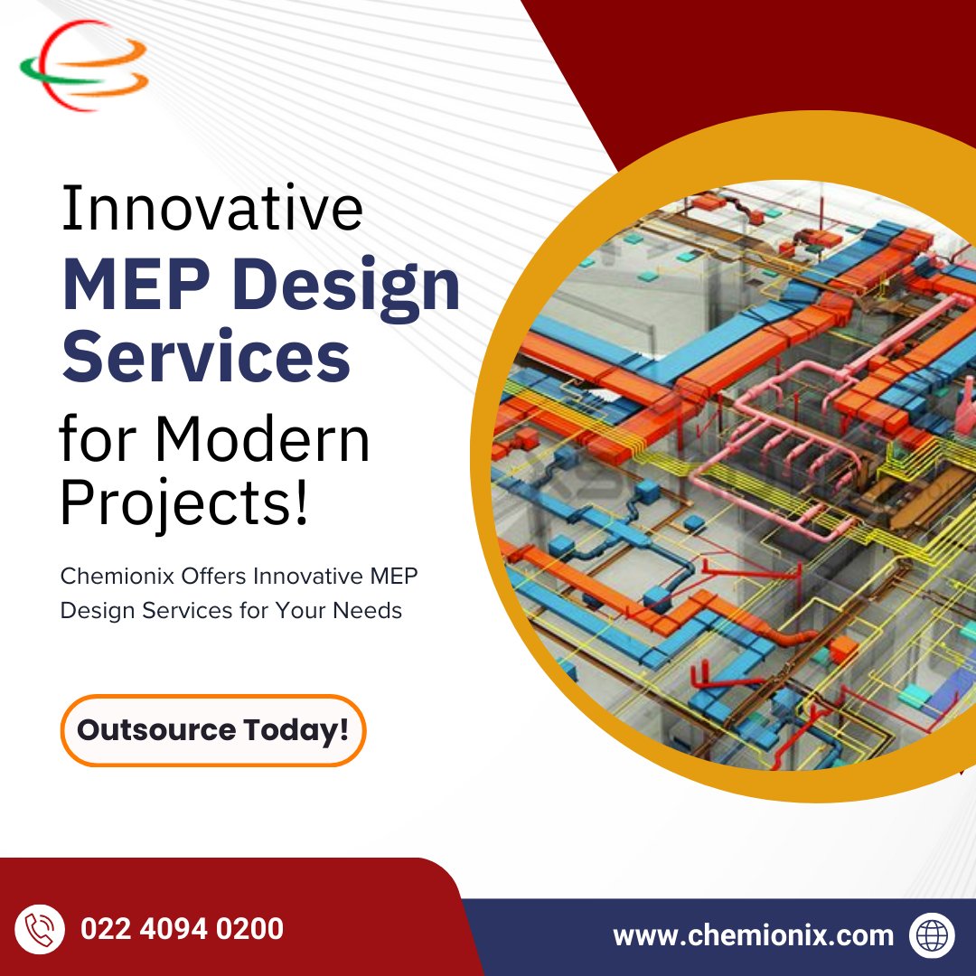 chemionix's tweet image. Let Chemionix handle your MEP design needs with innovative solutions that boost project efficiency and reduce errors, helping you deliver top-quality results.
Visit: bit.ly/3uPNJGI
.
.
#chemionix #mepdesign #mepdesignservices #mep #mepservices #mepdesignconsultants