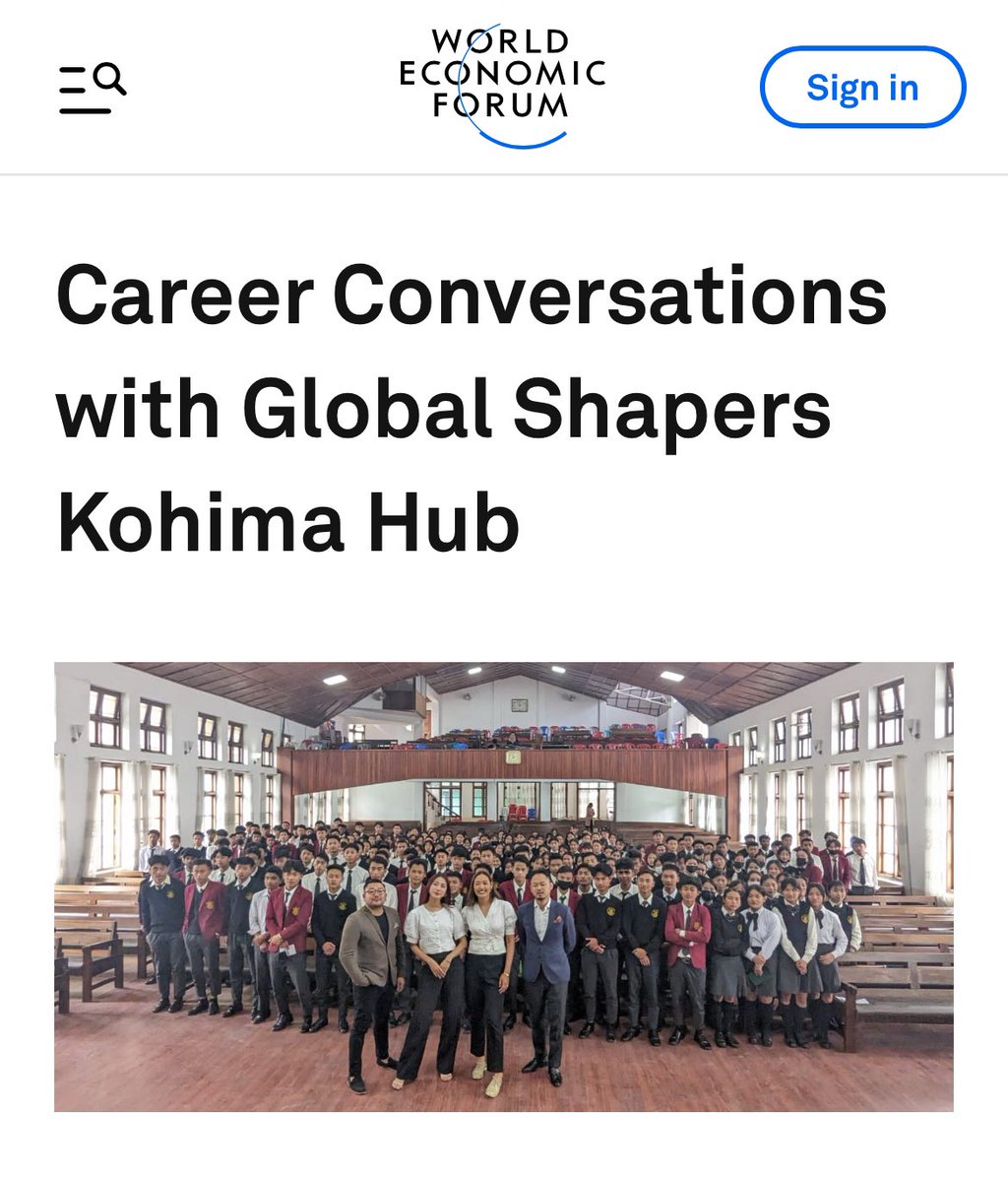 GS_KohimaHub's tweet photo. Our Career Conversation published at the @wef : Project Lead - Curator, Ketholeno Kense 
Vice Curator, Moasunep K Jingru https://t.co/GEEvZ3wNSH