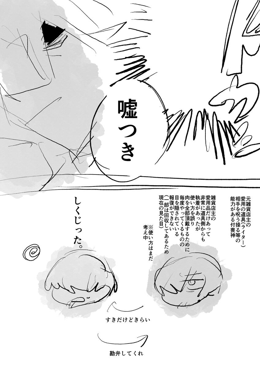 設定を練るときいつもこう
#雑貨店主の独り言 