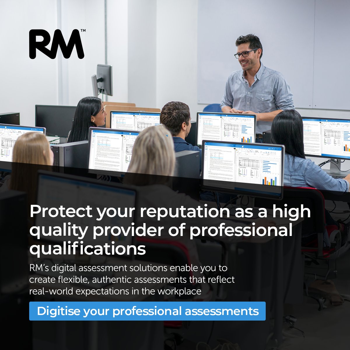 Assessment from RM (@assessmentrm) on Twitter photo Protect your reputation as a high quality provider of professional qualifications.
<a href="/AssessmentRM/">Assessment from RM</a>’s digital assessment solutions enable you to create flexible, authentic assessments that reflect real-world expectations in the workplace.
Find out more: eu1.hubs.ly/H0cXVjB0 Protect your reputation as a high quality provider of professional qualifications.
<a href="/AssessmentRM/">Assessment from RM</a>’s digital assessment solutions enable you to create flexible, authentic assessments that reflect real-world expectations in the workplace.
Find out more: eu1.hubs.ly/H0cXVjB0