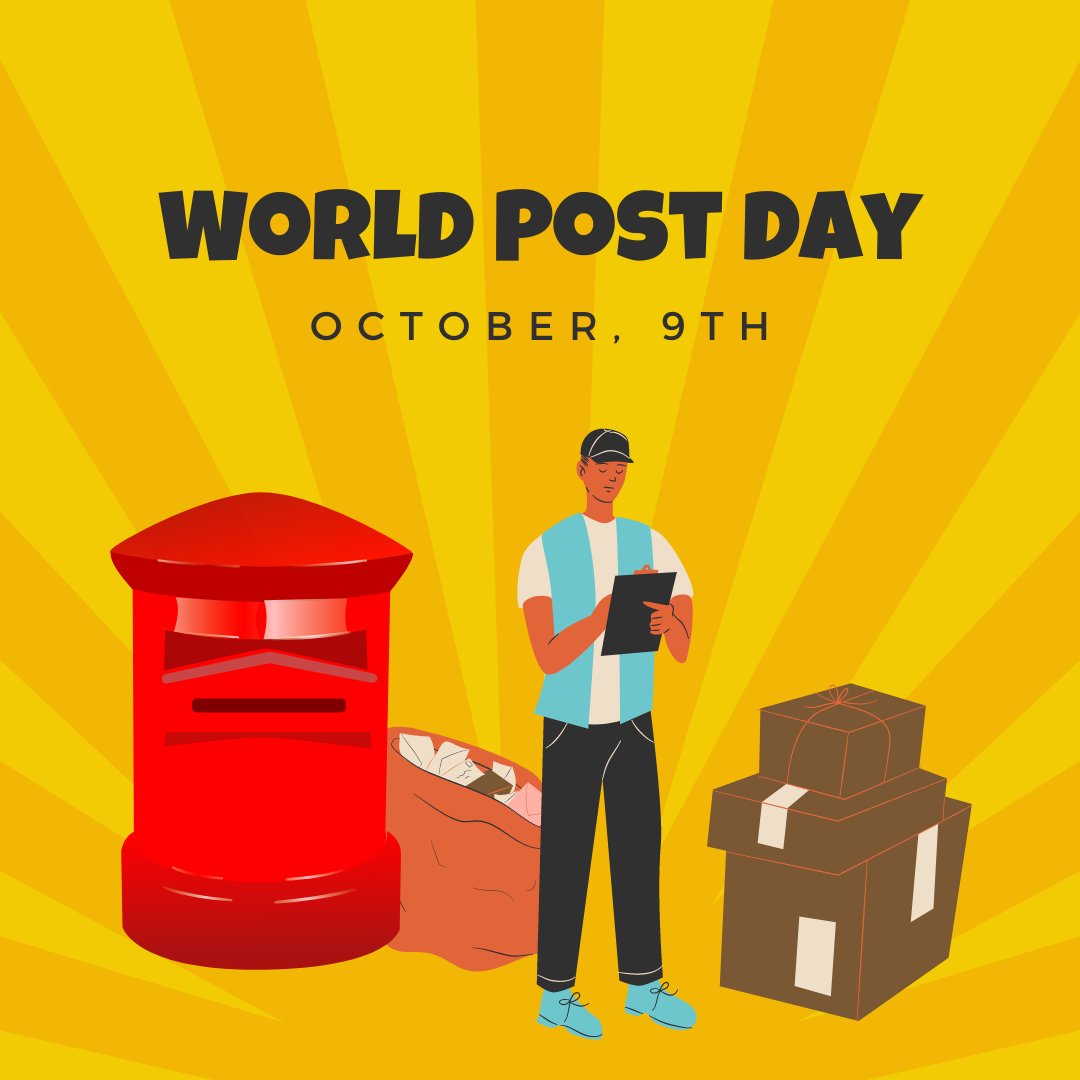AlakeshBez's tweet photo. Celebrating the role of postal services in connecting people, businesses, and communities across the globe! 🌍 On #WorldPostDay, let's recognize the dedication of postal workers who deliver beyond borders. Keep the world moving, one letter at a time! 📦 #PostalDay2024 https://t.co/TfsLSCxTj3