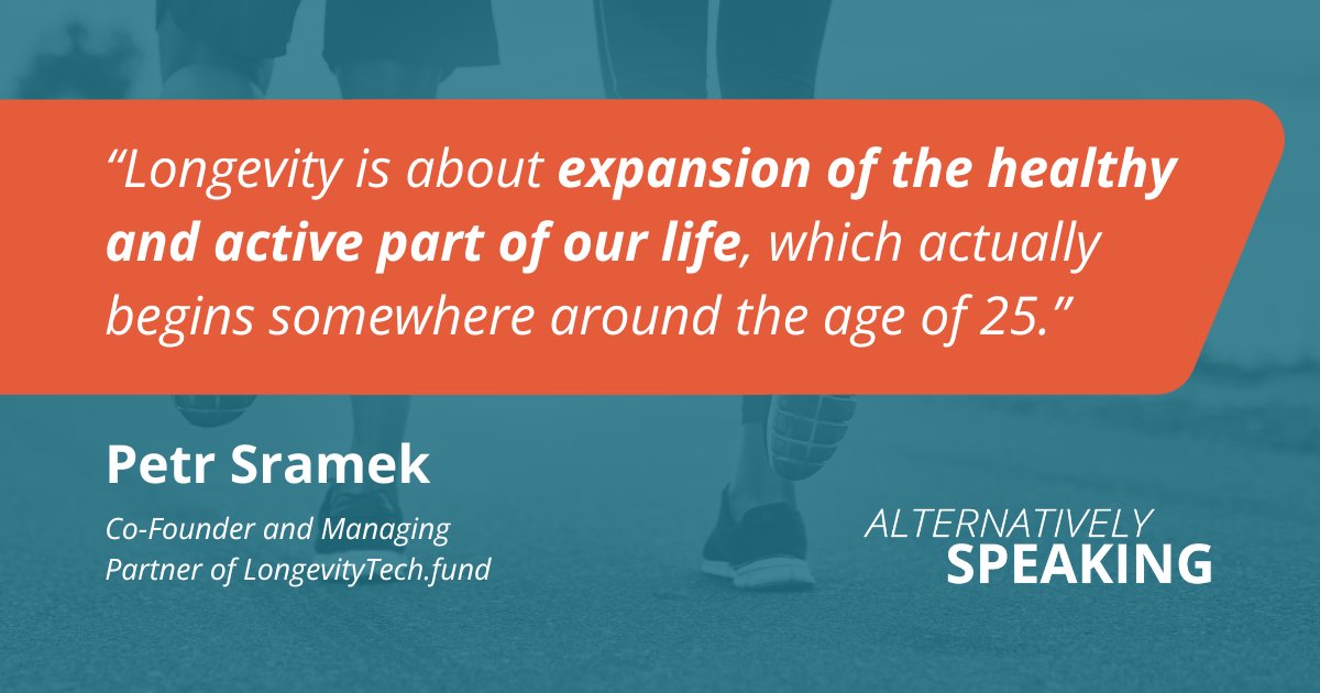 KCSAPodcastLabs's tweet image. Advancements in #longevity are set to revolutionize aging by extending the healthy part of our lives. Tune into the latest episode of Alternatively Speaking with LongevityTech.fund's Petr Sramek to hear more about the future of #aging: altspeaking.com/petr-sramek-lo… #Aging #Podcast