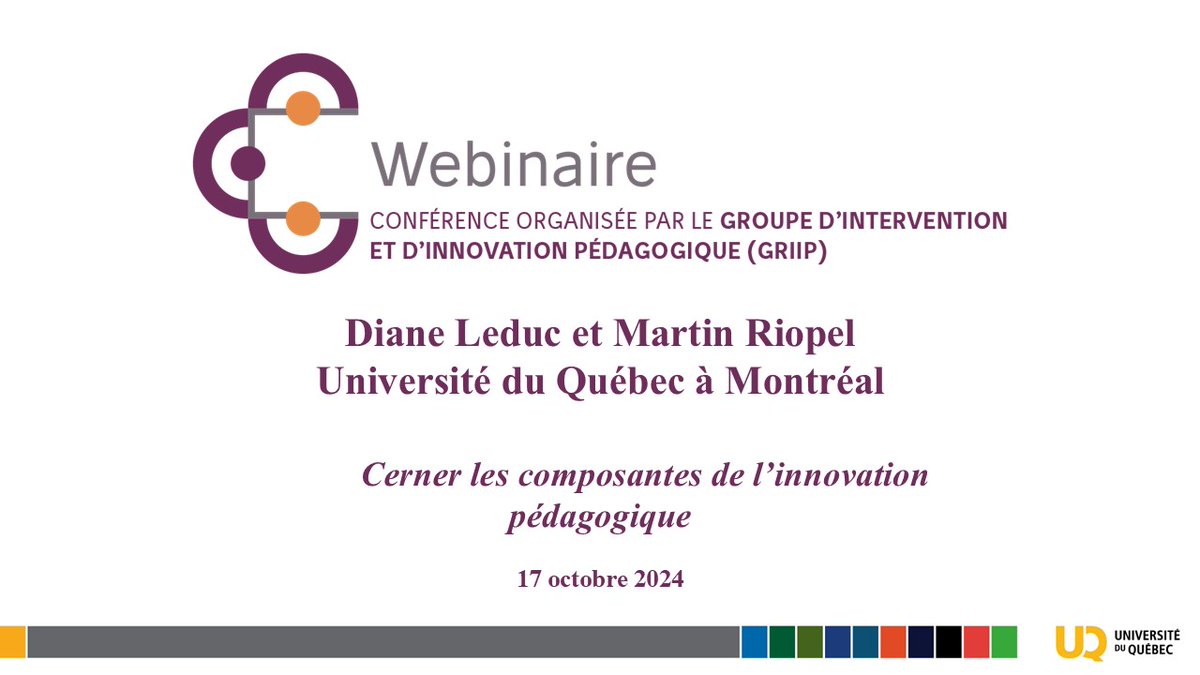 😀Les inscriptions sont en cours pour participer au prochain webinaire du GRIIP, le 17 octobre à 11 h 30: uquebec.zoom.us/webinar/regist…